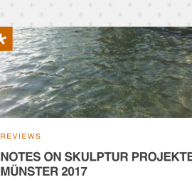 Notes on Skulpture Projekte Münster